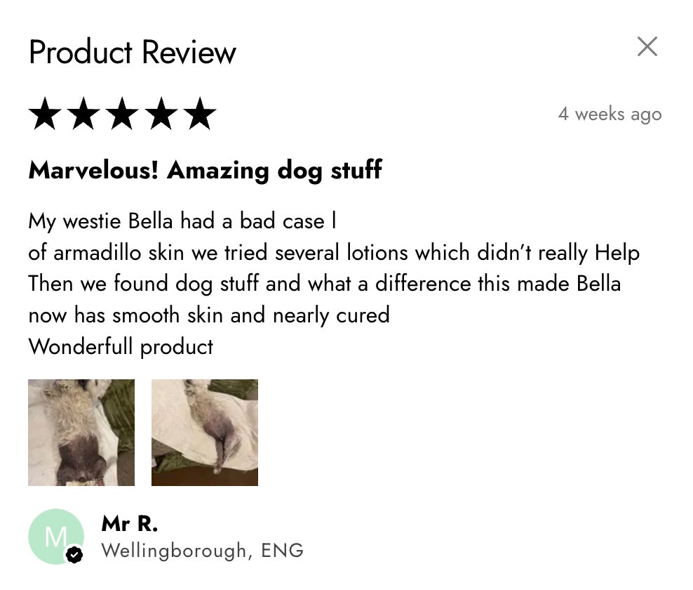 Dog Stuff – Natural Dog Balm for Itchy, Dry & Sensitive Skin