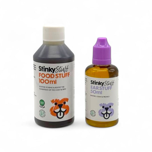 Dog Itchy Ear Relief Bundle - FREE GIFT - 100ML Food Stuff