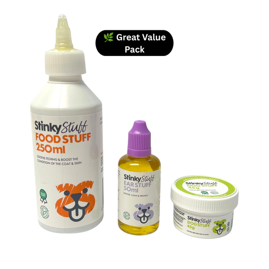 Itchy Dog Relief Bundle – Soothe itching and irritation