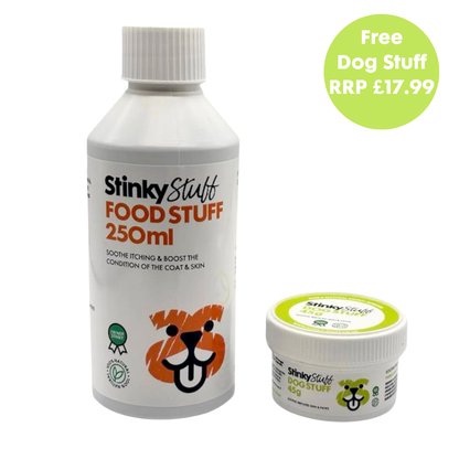 Food Stuff 250ml & Free Dog Stuff 45g - Soothe Itchy Irritated Skin