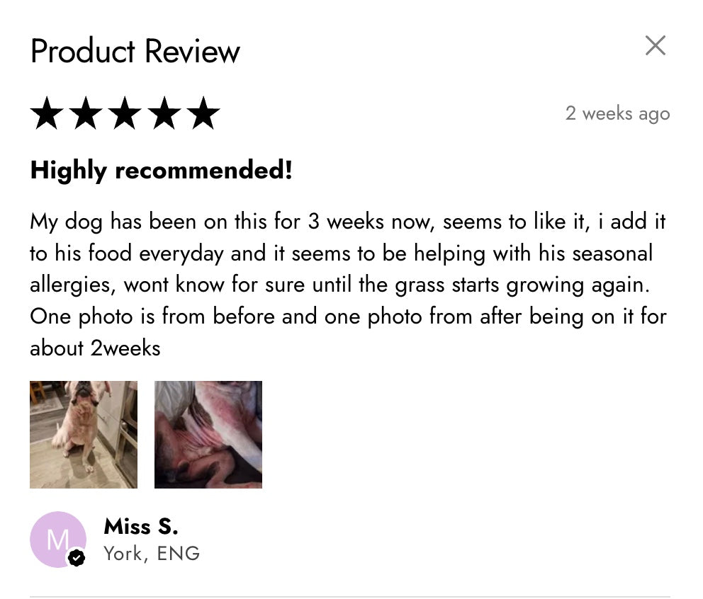 Food Stuff – Natural Dog Skin & Coat Supplement