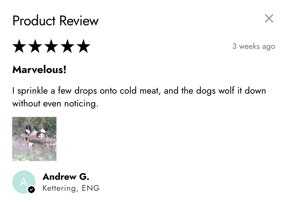 Food Stuff 100ml Buy One Get One Free - Starter Size Dog Skin Supplement