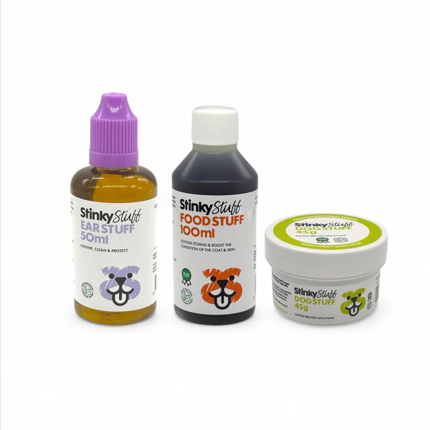 Complete Stinky Stuff Bundle - Help Soothe Itchy Ears, Paws & Skin