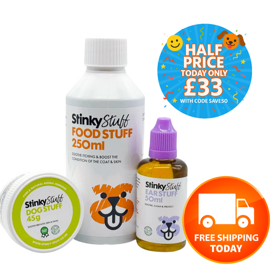 Dog Itchy Skin & Ear Pack | Allergy Relief – HALF PRICE + FREE SHIPPING TODAY