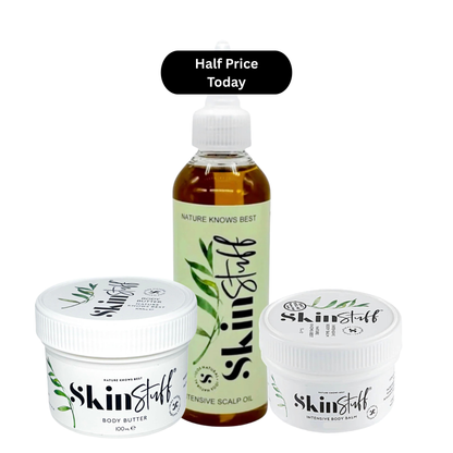 Skin & Scalp Rescue Trio - Balm, Body Butter & Scalp Oil - SAVE 50%