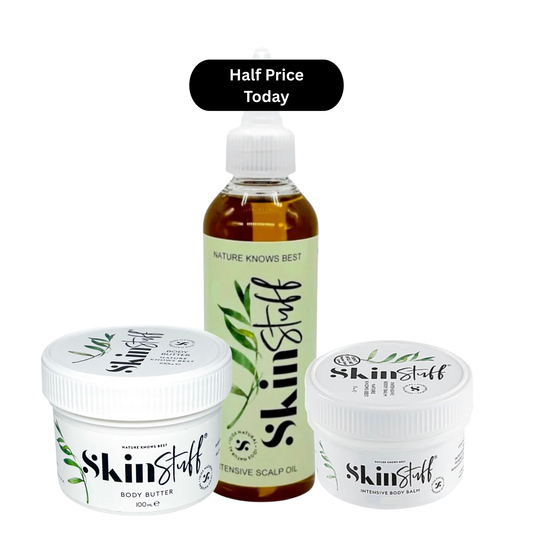 Skin & Scalp Rescue Trio - Balm, Body Butter & Scalp Oil - SAVE 50%