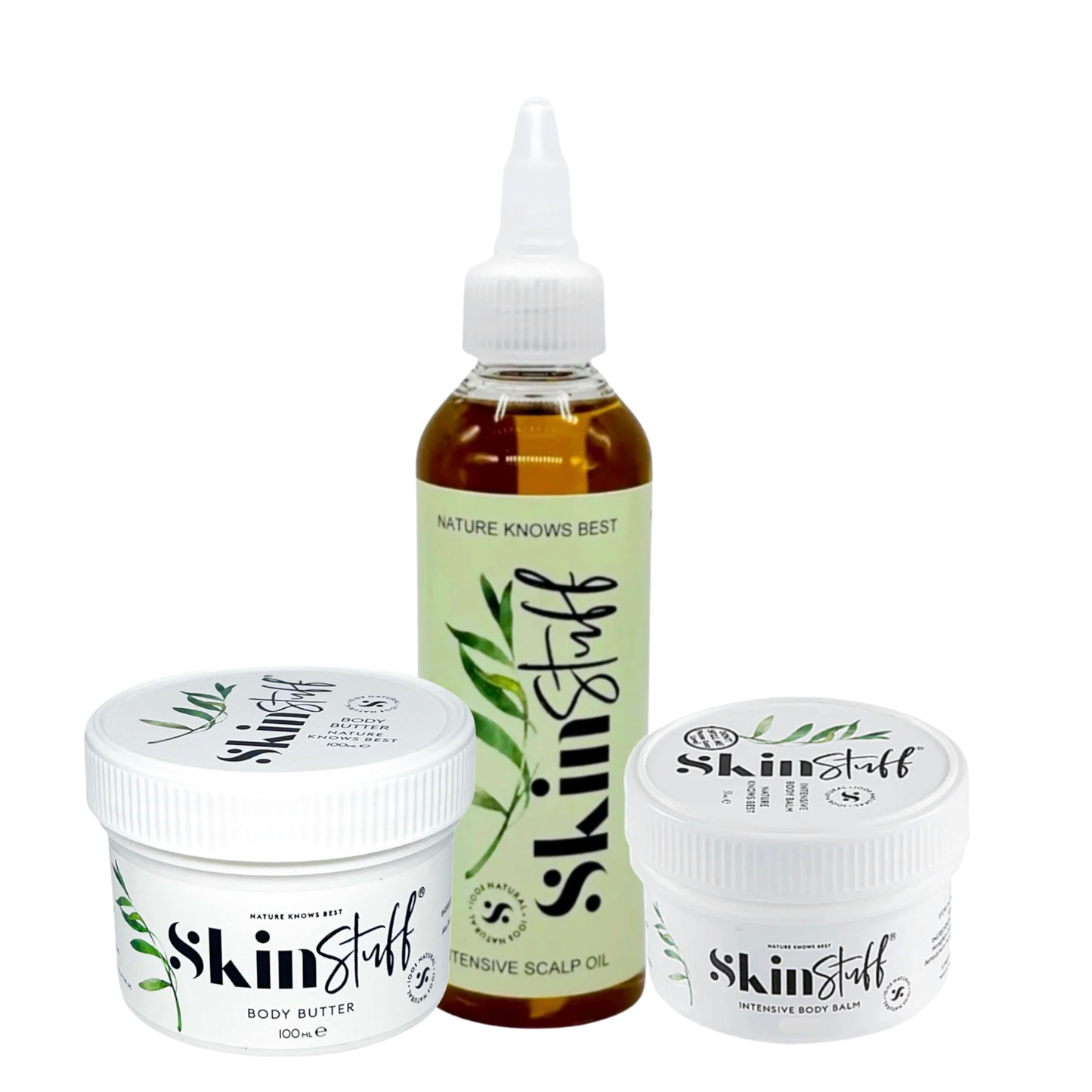 Skin & Scalp Rescue Trio - Balm, Body Butter & Scalp Oil