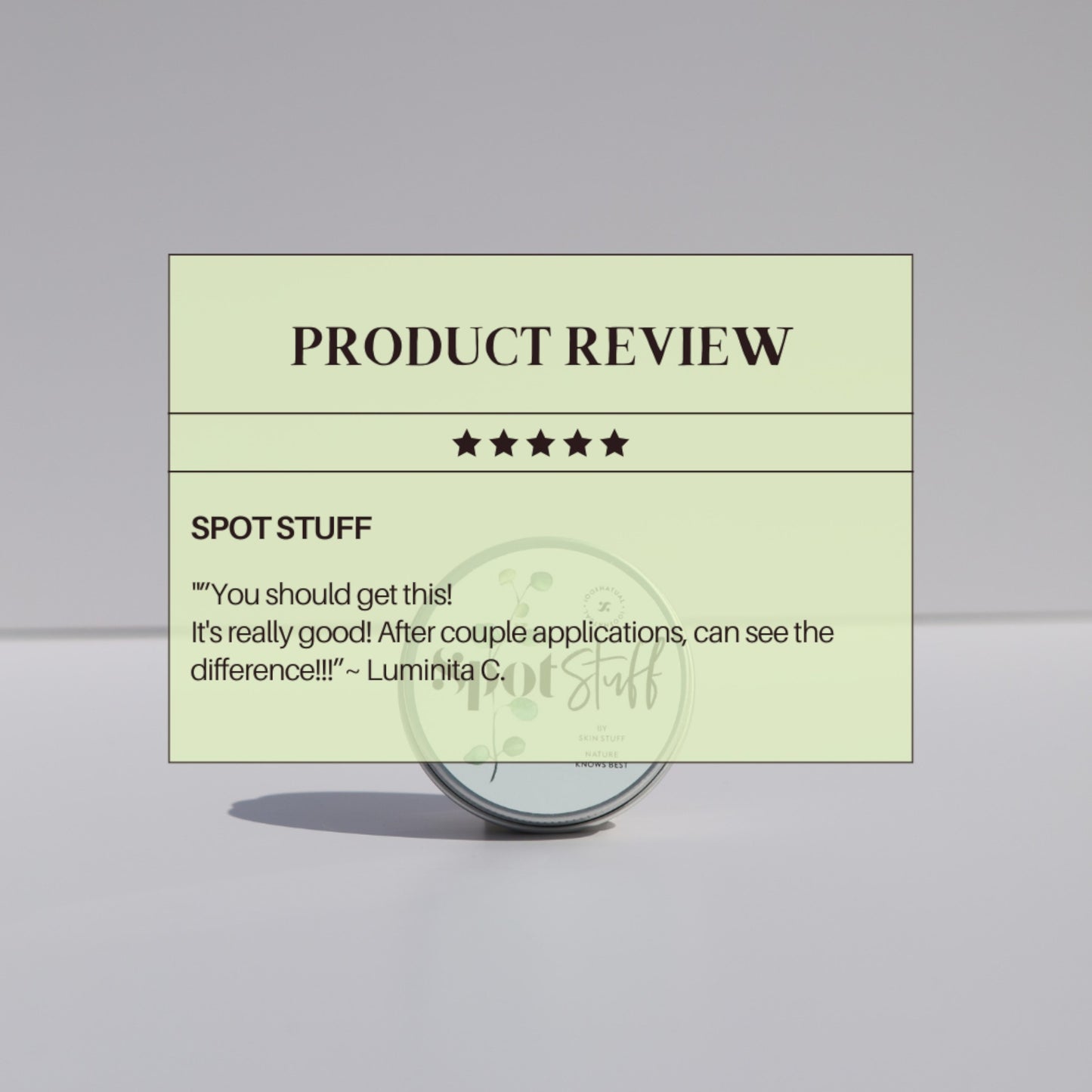 Spot Stuff - 100% Natural spot cream - Half Price