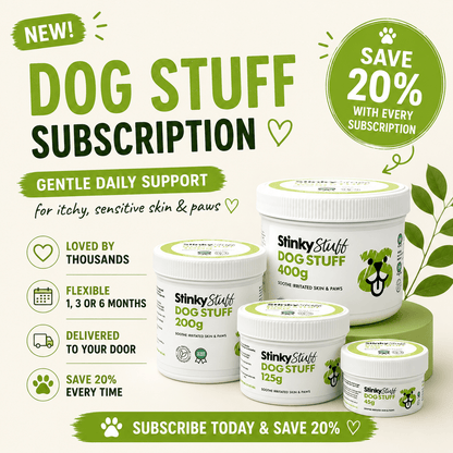 Dog Stuff – Natural Dog Balm for Itchy, Dry & Sensitive Skin - Stinky Stuff