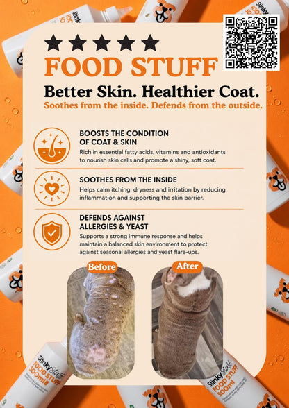 Food Stuff – Daily Skin, Coat & Ear Support Supplement - Stinky Stuff