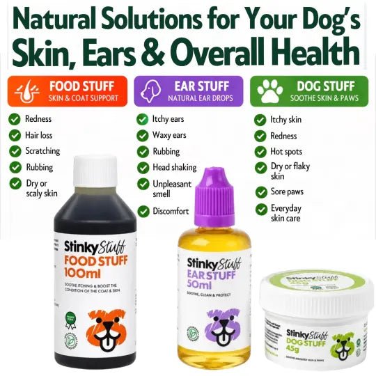 Itchy Dog Relief Bundle – Soothe itching and irritation - Stinky Stuff