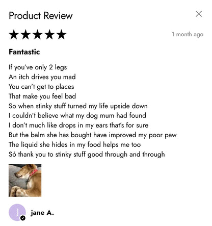Product review for the itchy dog relief bundle 