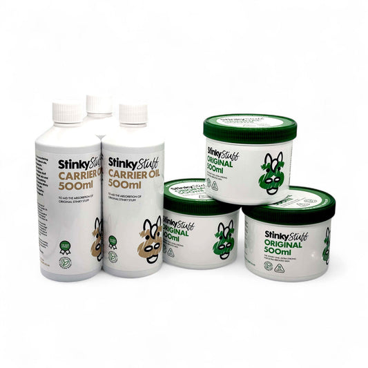 Large Pack to soothe itchy skin, effective against mud, minor cuts & promote hair regrowth - Stinky Stuff