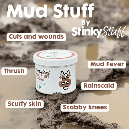 Mud Stuff | Natural Cold Weather Protection for Horses | Barrier Balm for Horses Legs - Stinky Stuff