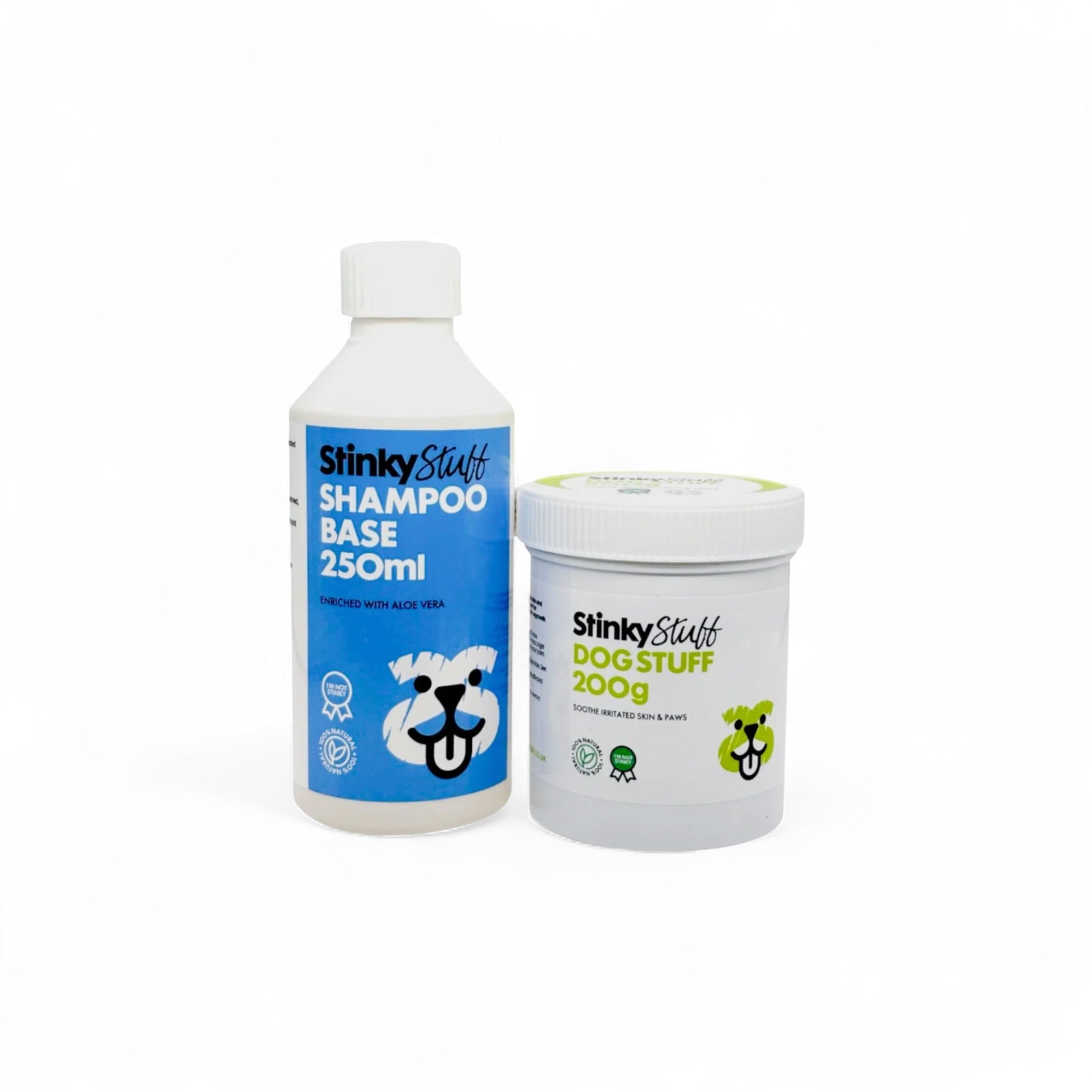 Natural Dog Skin Relief Pack – Dog Stuff & Shampoo Base - Stinky Stuff
