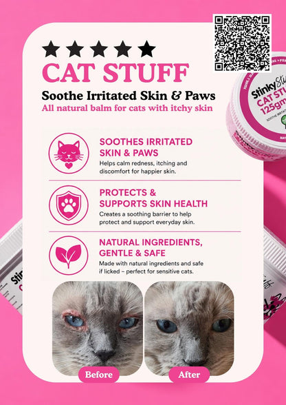 Natural Skincare for cats - Soothe itchy skin - Stinky Stuff